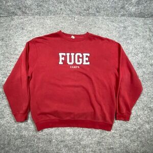 Lane Seven Mens Fuge Camps Sweatshirt Red Crewneck Graphic Pullover 2XL LS14001